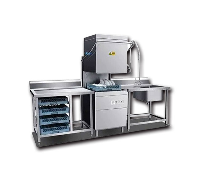 Open lid dishwasher